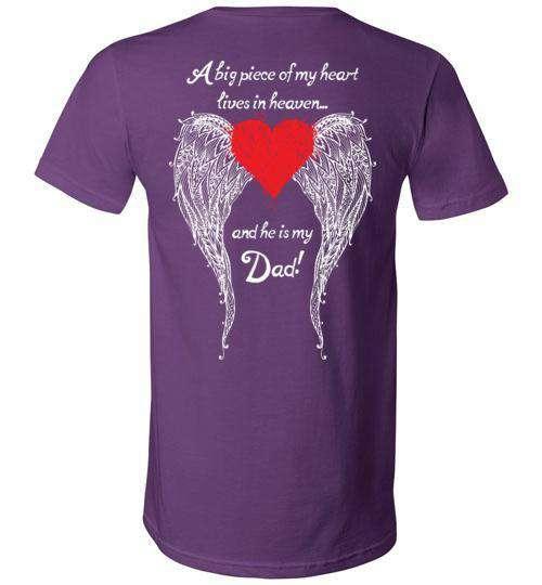 Dad - A Big Piece of my Heart V-Neck - Guardian Angel Collection