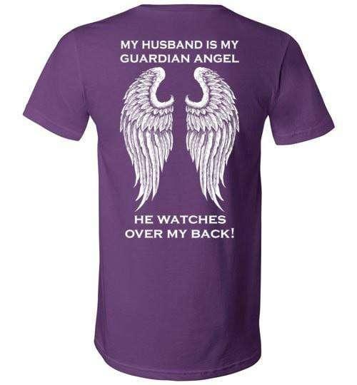 My Husband Is My Guardian Angel V-Neck - Guardian Angel Collection