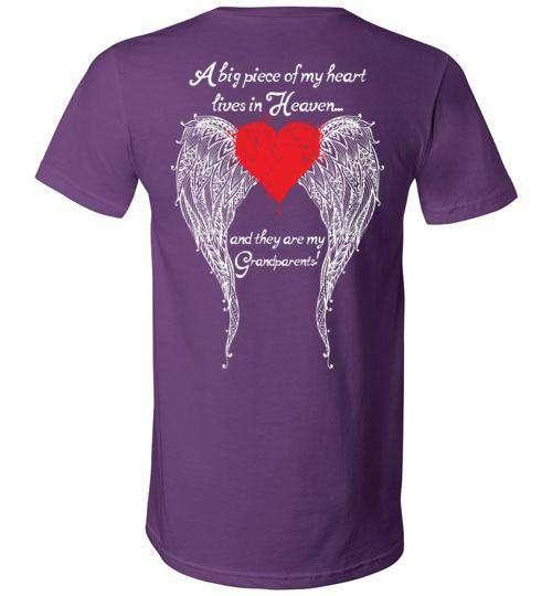 Grandparents - A Big Piece of my Heart V-Neck - Guardian Angel Collection