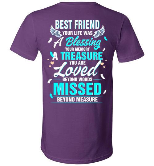 Best Friend - Your Life Was A Blessing V-Neck - Guardian Angel Collection