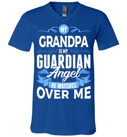 My Grandpa Watches Over Me V-Neck (Front) - Guardian Angel Collection