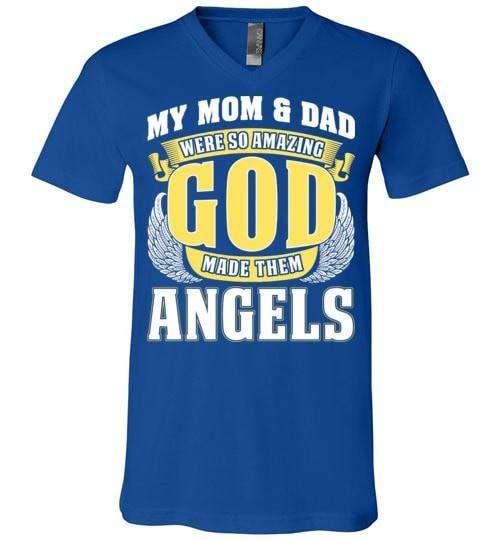 My Mom & Dad Were So Amazing V-Neck - Guardian Angel Collection