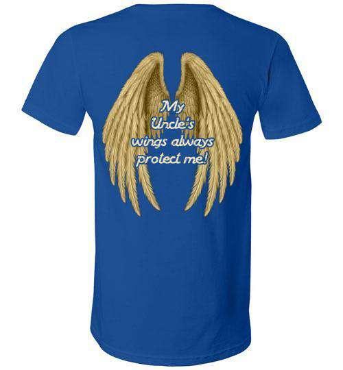 My Uncle's Wings Always Protect Me V-Neck - Guardian Angel Collection