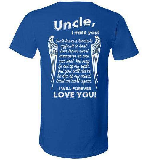 Uncle - I Miss You V-Neck - Guardian Angel Collection