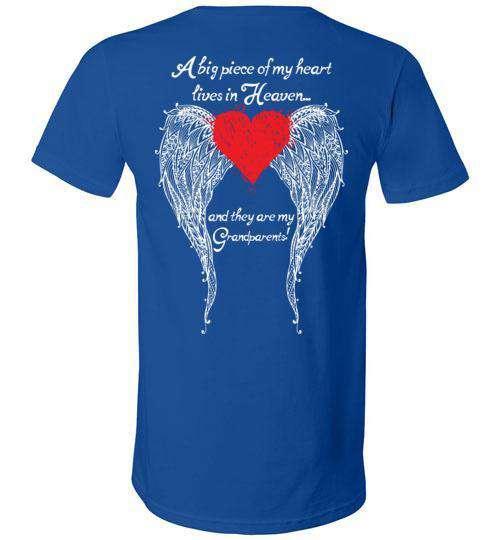Grandparents - A Big Piece of my Heart V-Neck - Guardian Angel Collection
