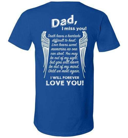 Dad I Miss You V-Neck - Guardian Angel Collection