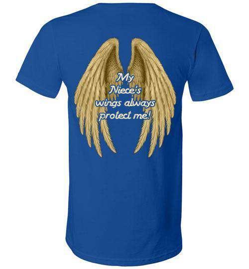 My Niece's Wings Always Protect Me V-Neck - Guardian Angel Collection