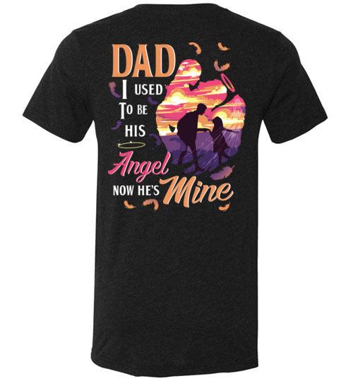 Dad - I Used To Be His Angel V-Neck - Guardian Angel Collection