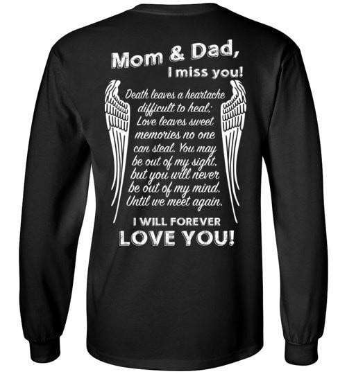 Mom &amp; Dad I Miss You Long Sleeve - Guardian Angel Collection