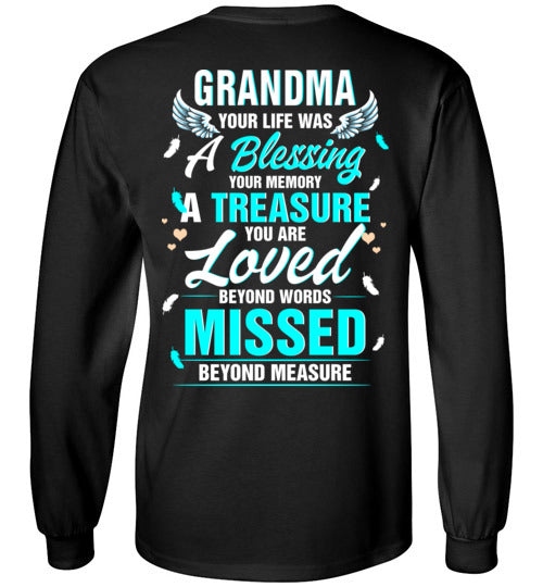 Grandma - Your Life Was A Blessing Long Sleeve