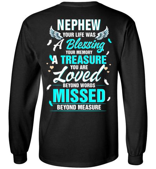 Nephew - Your Life Was A Blessing Long Sleeve - Guardian Angel Collection