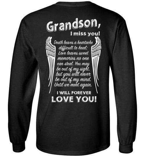 Grandson - I Miss You Long Sleeve - Guardian Angel Collection