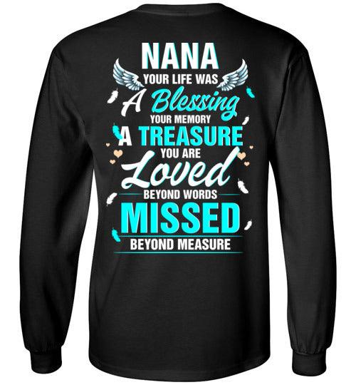 Nana - Your Life Was A Blessing Long Sleeve - Guardian Angel Collection