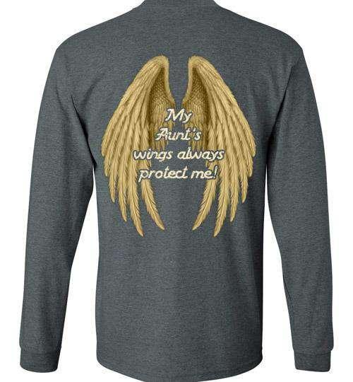 My Aunt's Wings Always Protect Me Long Sleeve - Guardian Angel Collection