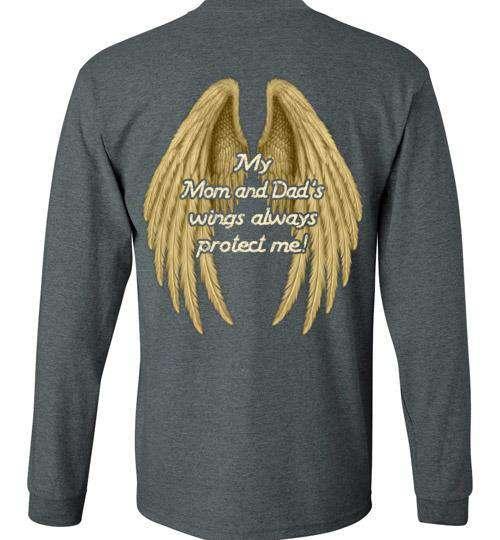 My Mom and Dad's Wings Always Protect Me Long Sleeve - Guardian Angel Collection
