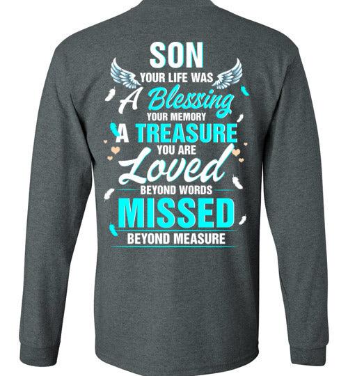 Son - Your Life Was A Blessing Long Sleeve - Guardian Angel Collection