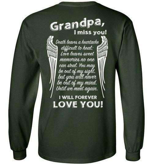 Grandpa I Miss You Long Sleeve - Guardian Angel Collection