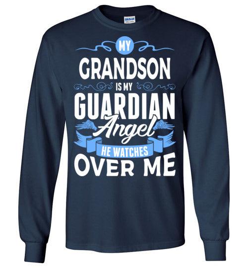 My Grandson Watches Over Me Long Sleeve (Front) - Guardian Angel Collection