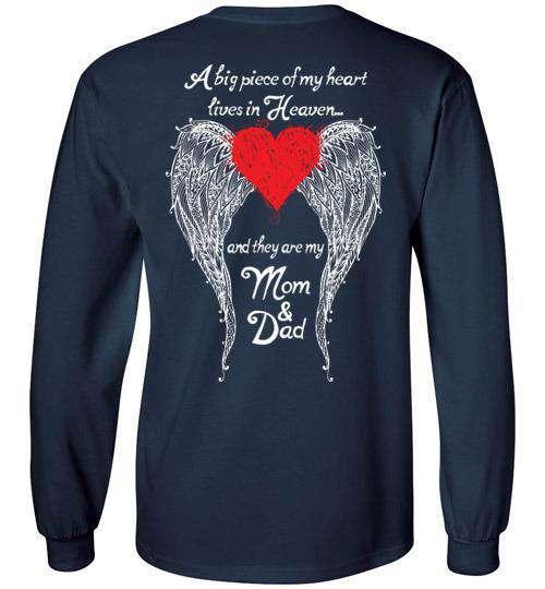 Mom & Dad - A Big Piece of my Heart Long Sleeve - Guardian Angel Collection