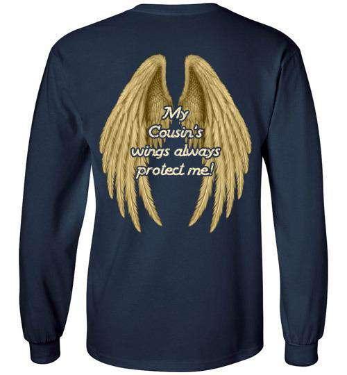 My Cousin's Wings Always Protect Me Long Sleeve - Guardian Angel Collection