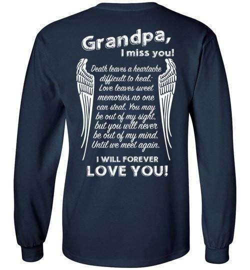 Grandpa I Miss You Long Sleeve - Guardian Angel Collection