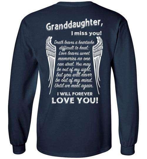 Granddaughter - I Miss You Long Sleeve - Guardian Angel Collection