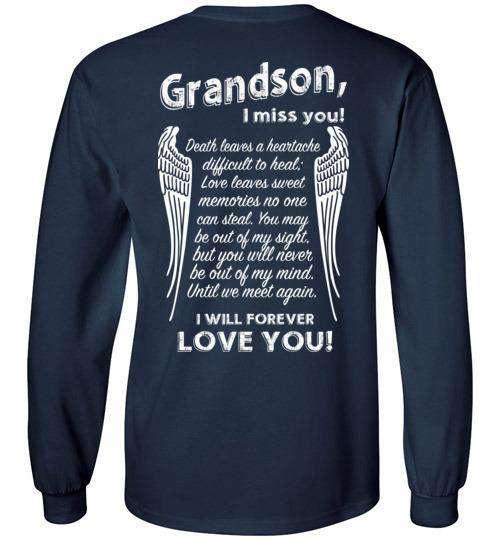 Grandson - I Miss You Long Sleeve - Guardian Angel Collection