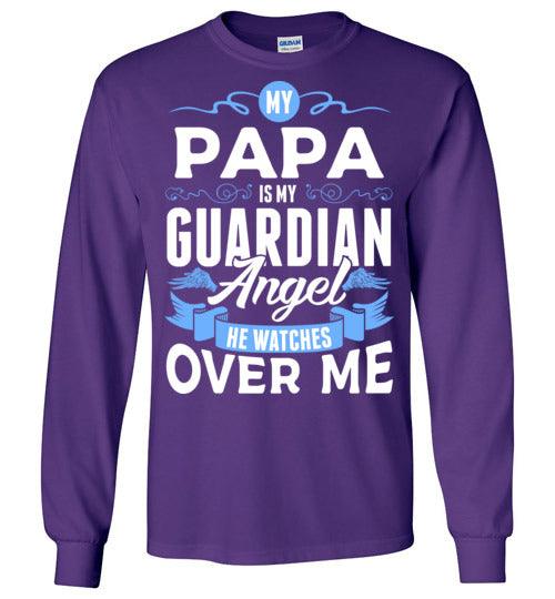 My Papa Watches Over Me Long Sleeve (Front) - Guardian Angel Collection