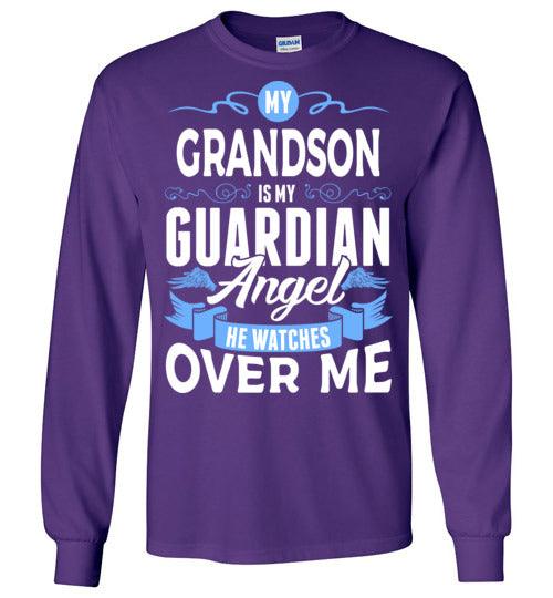 My Grandson Watches Over Me Long Sleeve (Front) - Guardian Angel Collection