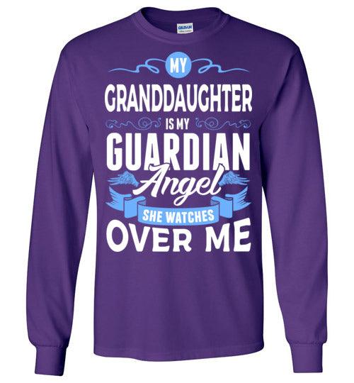 My Granddaughter Watches Over Me Long Sleeve (Front) - Guardian Angel Collection