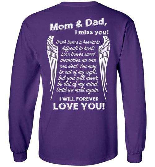 Mom & Dad I Miss You Long Sleeve - Guardian Angel Collection