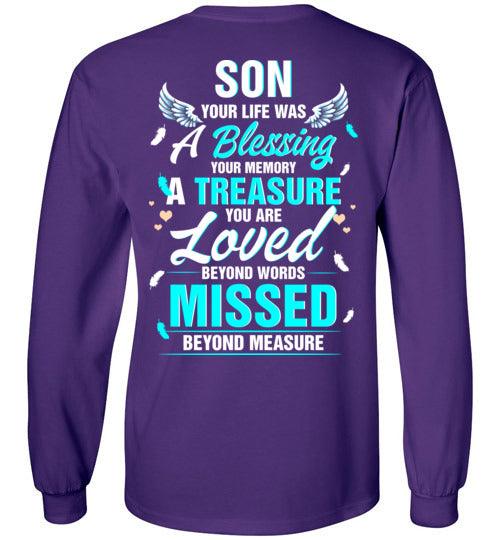 Son - Your Life Was A Blessing Long Sleeve - Guardian Angel Collection