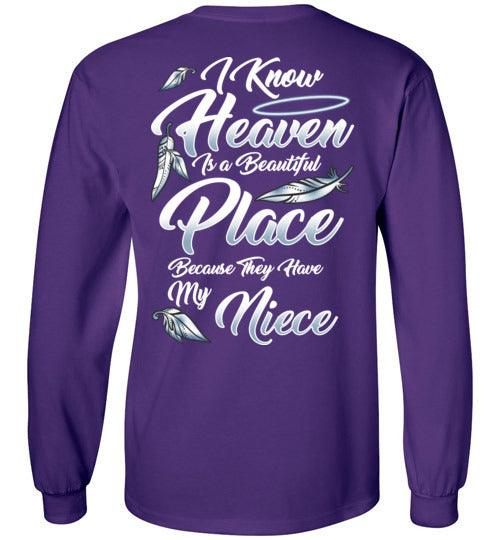 I Know Heaven is a Beautiful Place - Niece Long Sleeve - Guardian Angel Collection