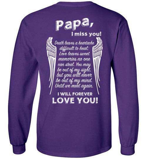 Papa - I Miss You Long Sleeve - Guardian Angel Collection