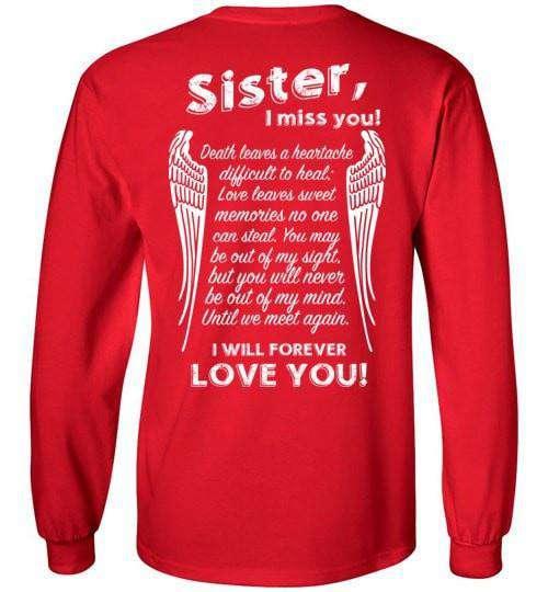 Sister I Miss You Long Sleeve - Guardian Angel Collection
