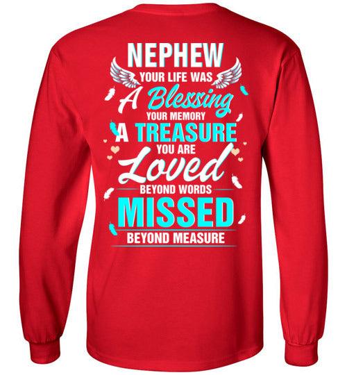 Nephew - Your Life Was A Blessing Long Sleeve - Guardian Angel Collection