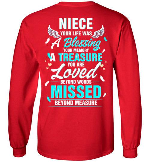 Niece - Your Life Was A Blessing Long Sleeve - Guardian Angel Collection