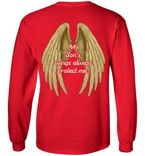My Son's Wings Always Protect Me Long Sleeve - Guardian Angel Collection