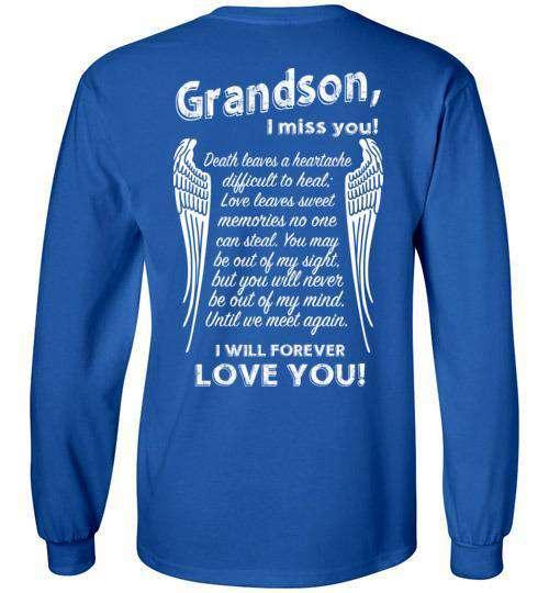 Grandson - I Miss You Long Sleeve - Guardian Angel Collection