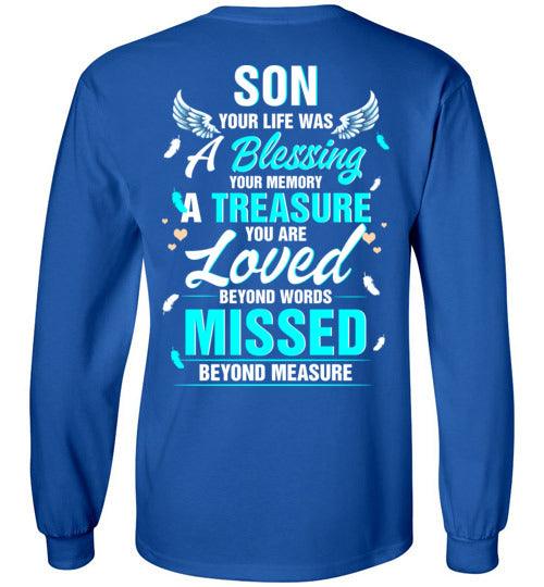Son - Your Life Was A Blessing Long Sleeve - Guardian Angel Collection