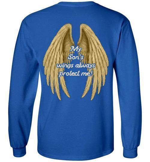 My Son's Wings Always Protect Me Long Sleeve - Guardian Angel Collection