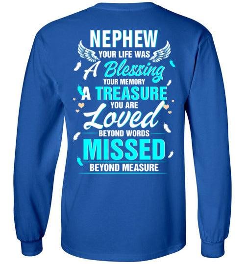 Nephew - Your Life Was A Blessing Long Sleeve - Guardian Angel Collection
