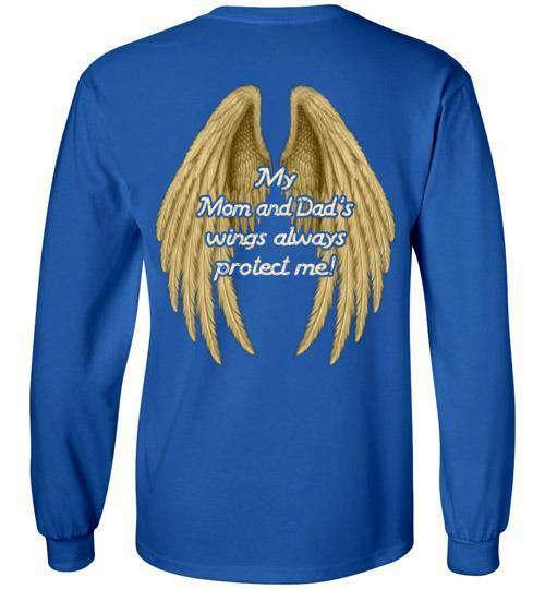 My Mom and Dad's Wings Always Protect Me Long Sleeve - Guardian Angel Collection