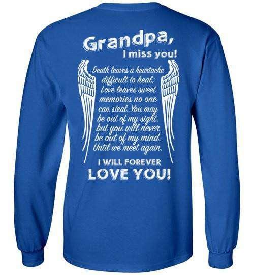 Grandpa I Miss You Long Sleeve - Guardian Angel Collection