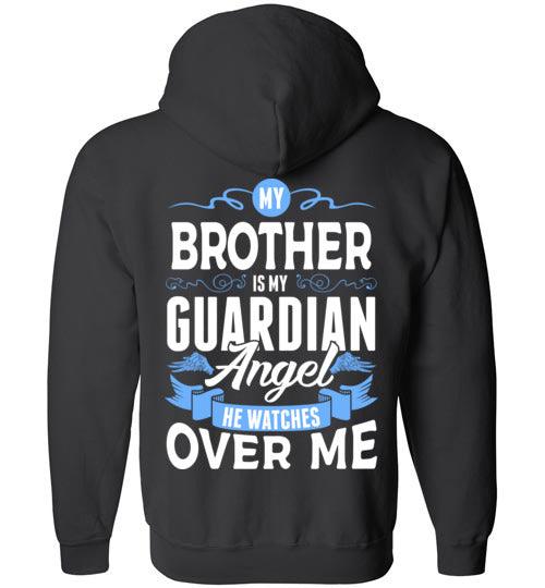 My Brother Watches Over Me FULL ZIP Hoodie - Guardian Angel Collection