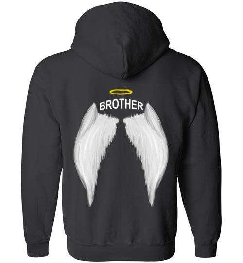Brother - Halo Wings FULL ZIP Hoodie - Guardian Angel Collection