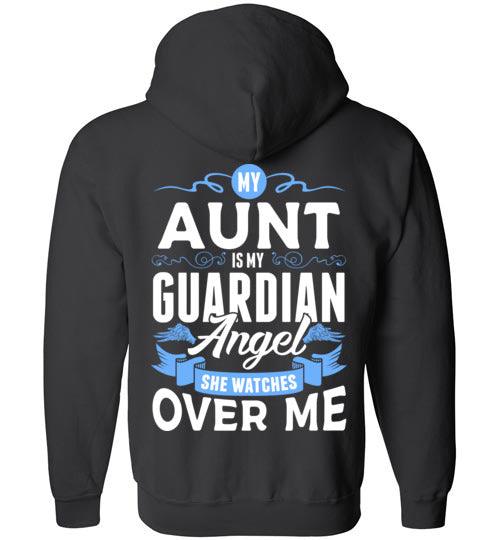 My Aunt Watches Over Me FULL ZIP Hoodie - Guardian Angel Collection