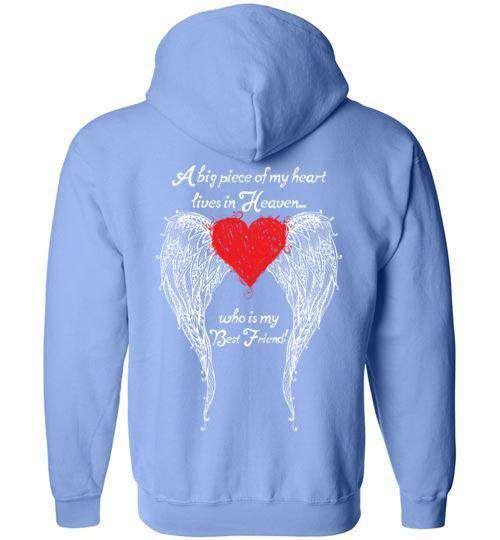 Best Friend - A Big Piece of my Heart FULL ZIP Hoodie - Guardian Angel Collection