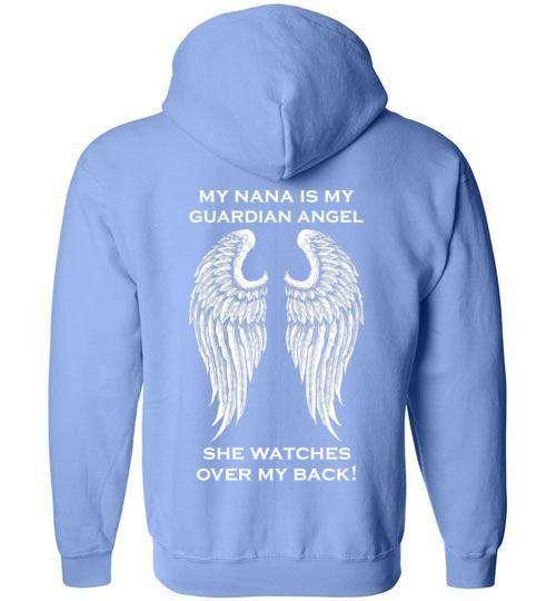 My Nana is my Guardian Angel FULL ZIP Hoodie - Guardian Angel Collection