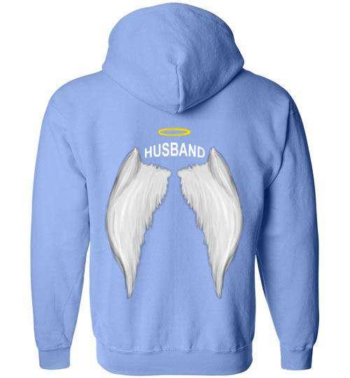 Husband - Halo Wings FULL ZIP Hoodie - Guardian Angel Collection
